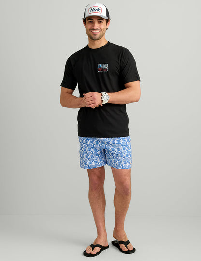 Huk Pursuit Volley Swim Shorts - Regatta Clam Shell