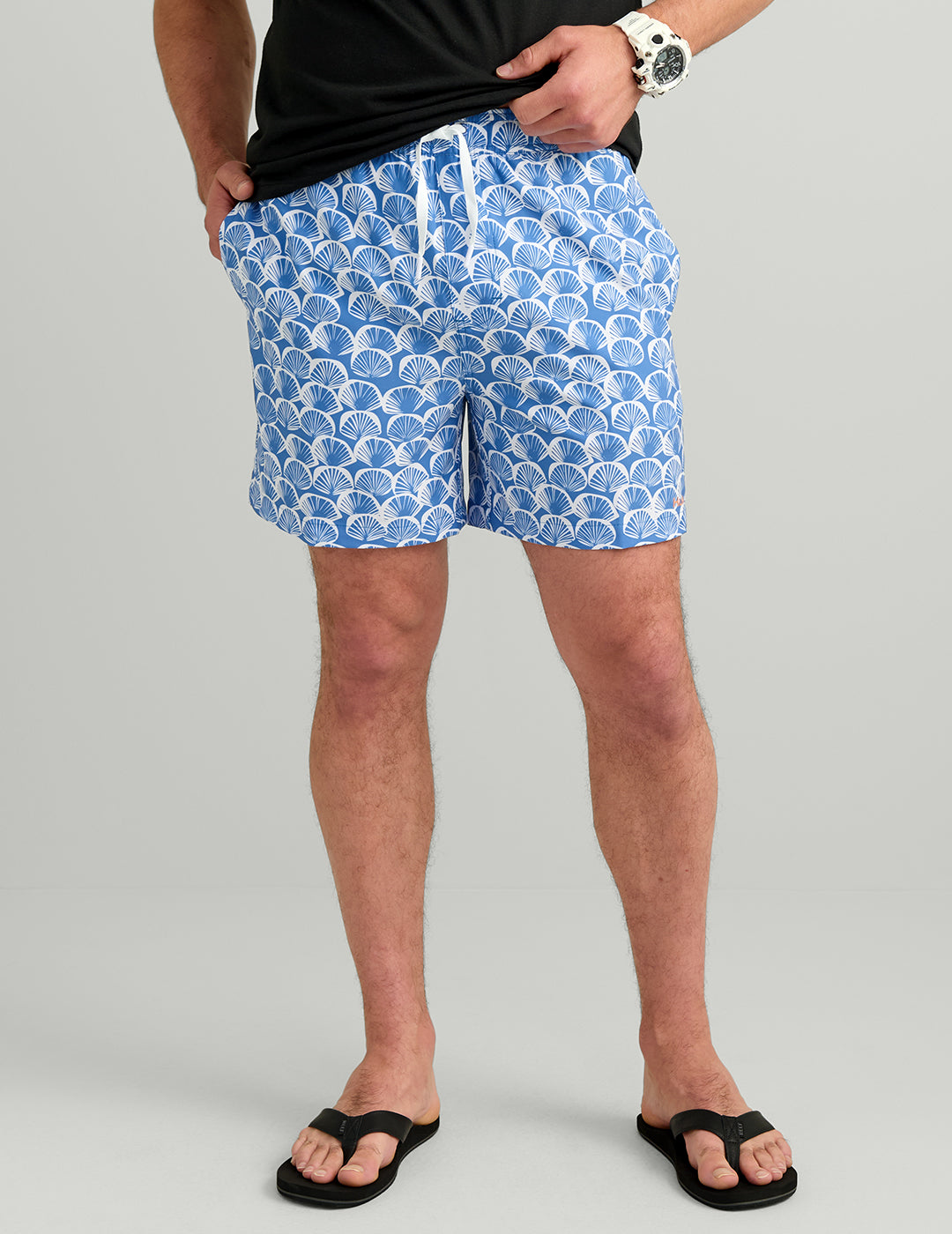 Huk Pursuit Volley Swim Shorts - Regatta Clam Shell