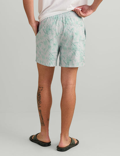 Huk KC Pursuit Volley Swim Short - Seagull Palm Slam