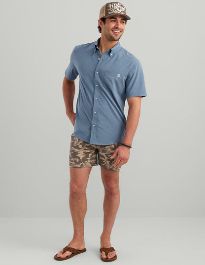 Huk Shoreside Printed Short - Mudminnow Camo