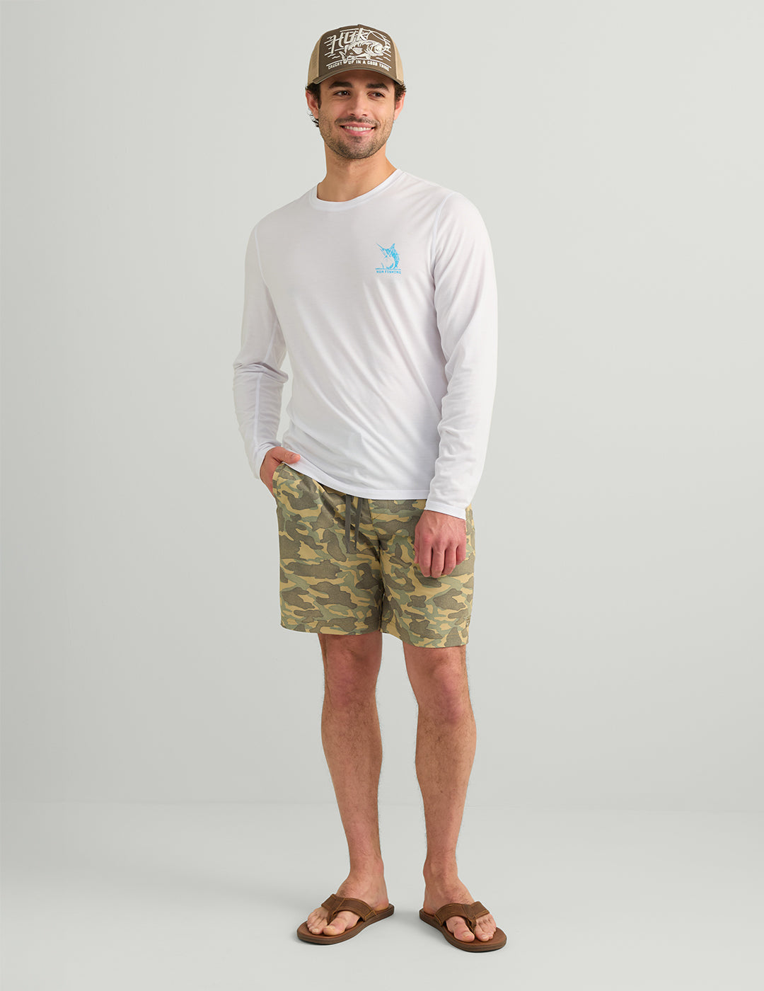 Huk Shoreside Boardshort - Starfish Camo
