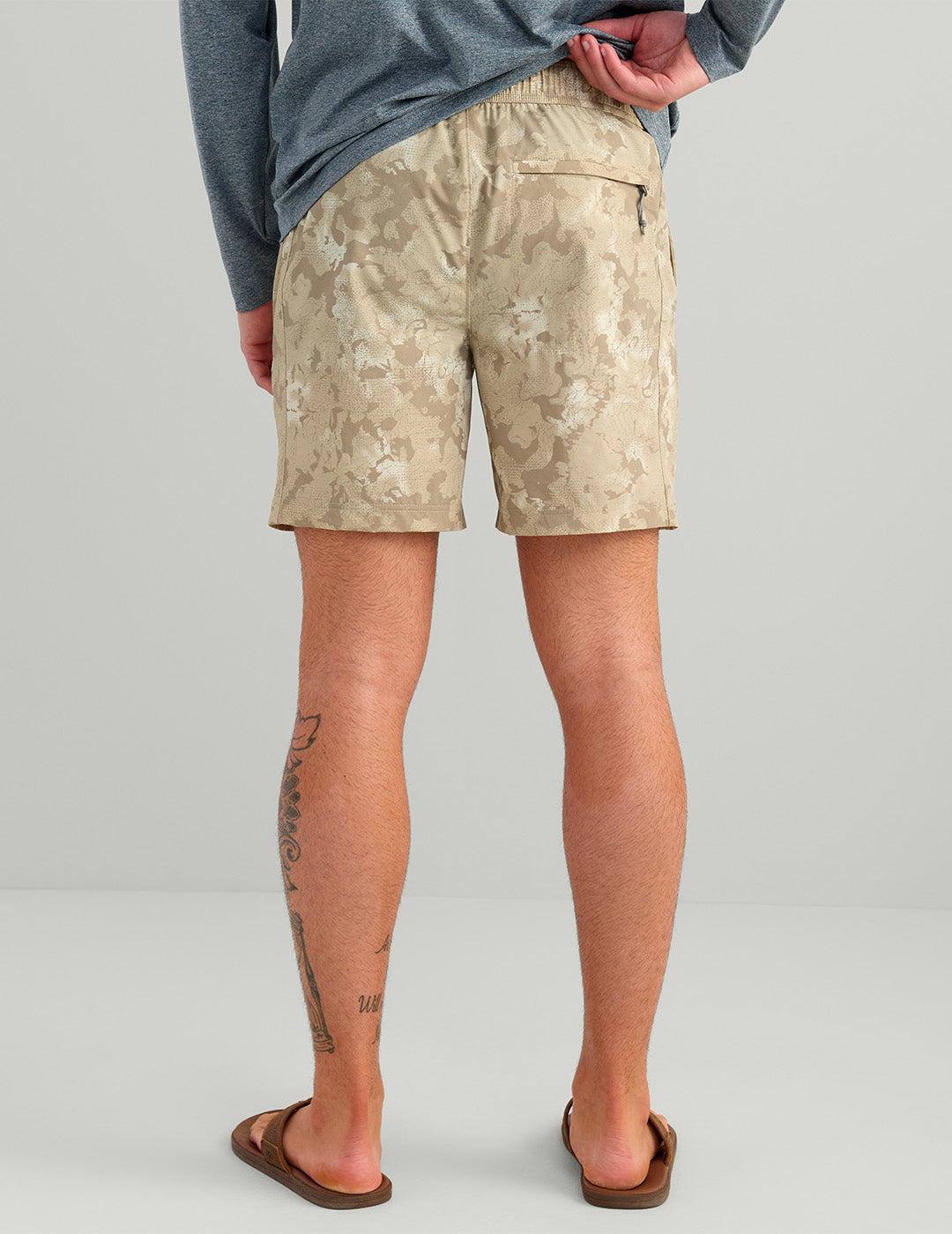 Huk Airweight KC Printed Short - River Rock Estuary Camo