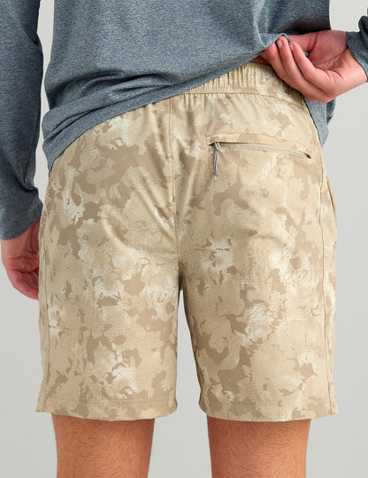Huk Airweight KC Printed Short - River Rock Estuary Camo