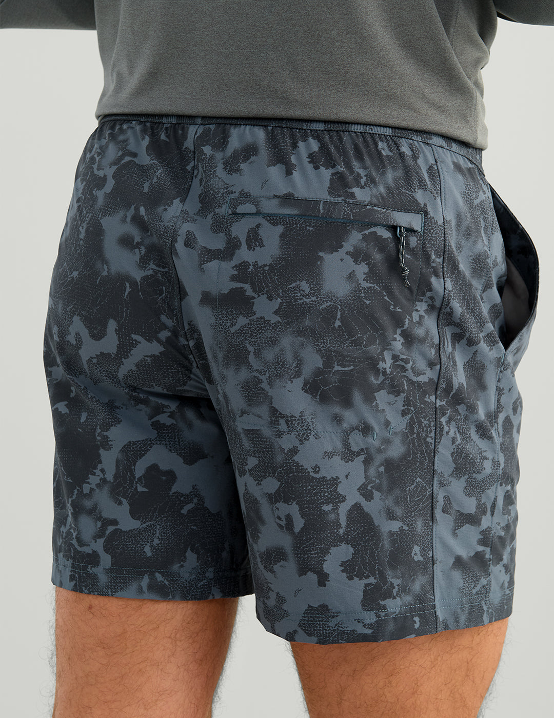 Huk Airweight KC Printed Short - Stormy Blue Tideloom Camo