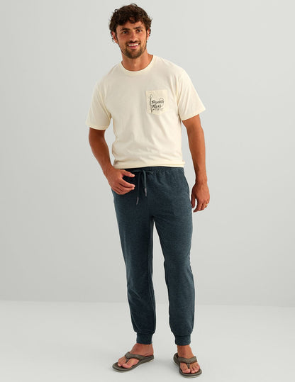 Huk Leeward Fleece Jogger - Sea Storm Heather