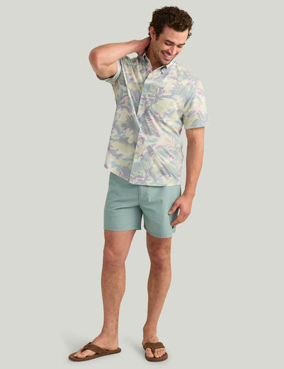 Huk Shoreside Short - Silver Blue