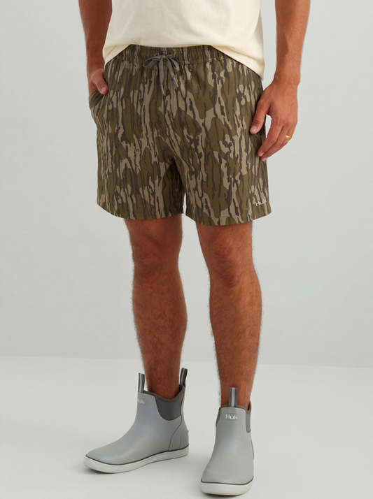 Huk Mossy Oak Pursuit Volley Swim Shorts - Mossy Oak Bottomland