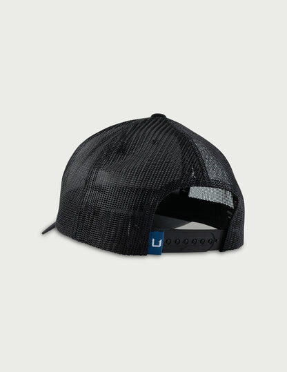 Huk Huk and Bars Trucker Hat - Black