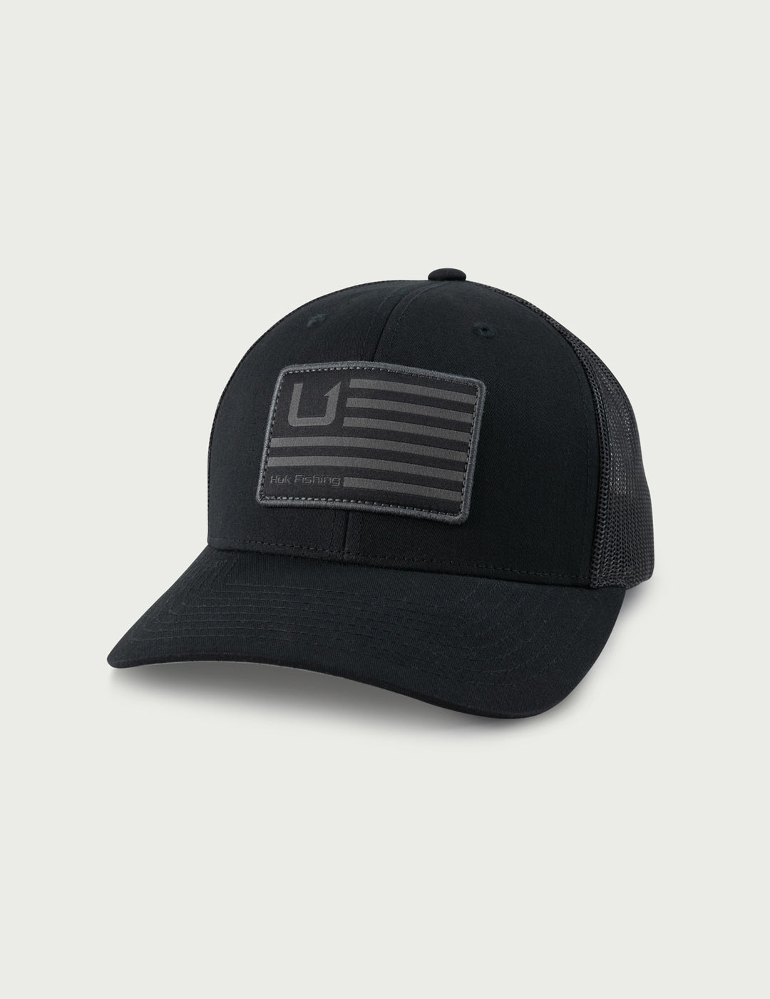 Huk Huk and Bars Trucker Hat - Black