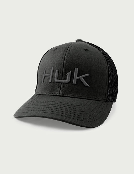 Huk Embroidered 110 Trucker Hat - Black