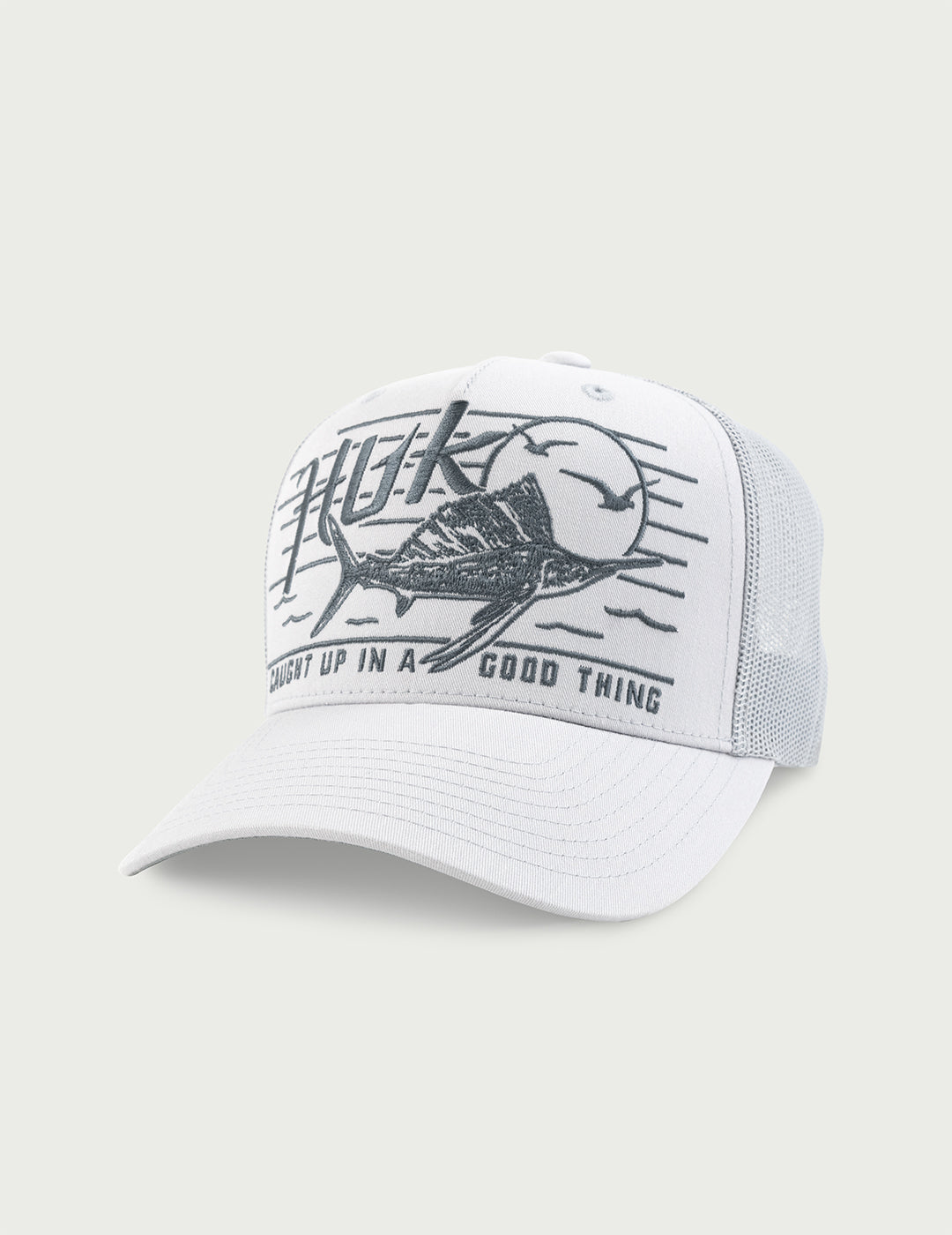 Huk Caught Up Trucker Hat - Harbor Mist