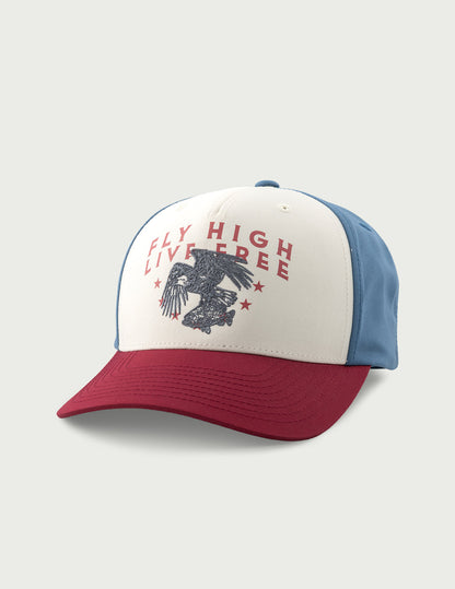 Huk Live Free Trucker Hat - Blue Shadow