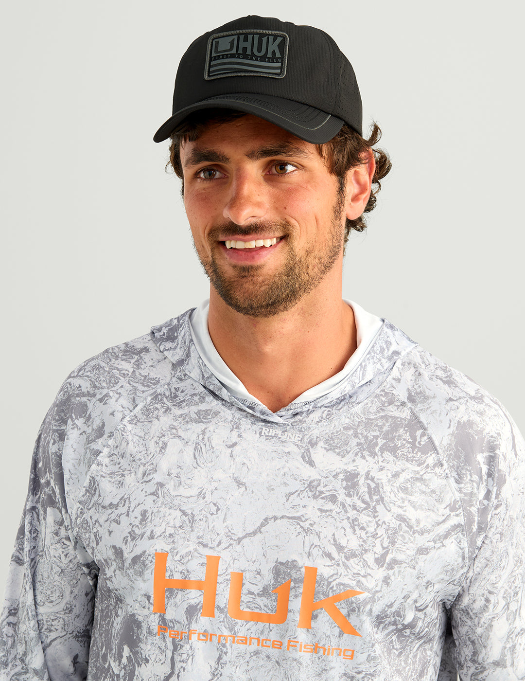 Huk Huk Born Wave Performance Hat - Black