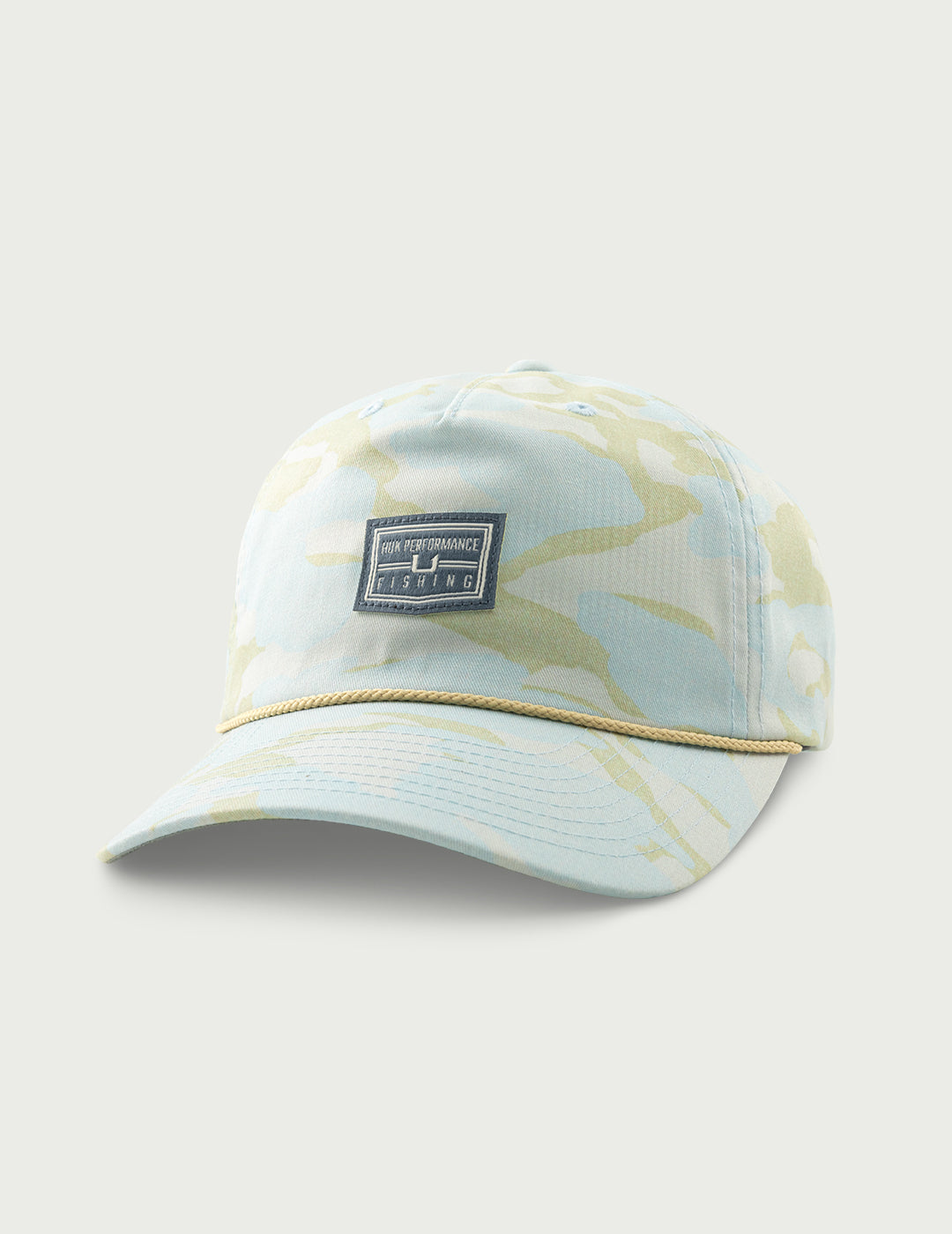 Huk Huk Printed Unstructured Rope Hat - Pale Algae Camo