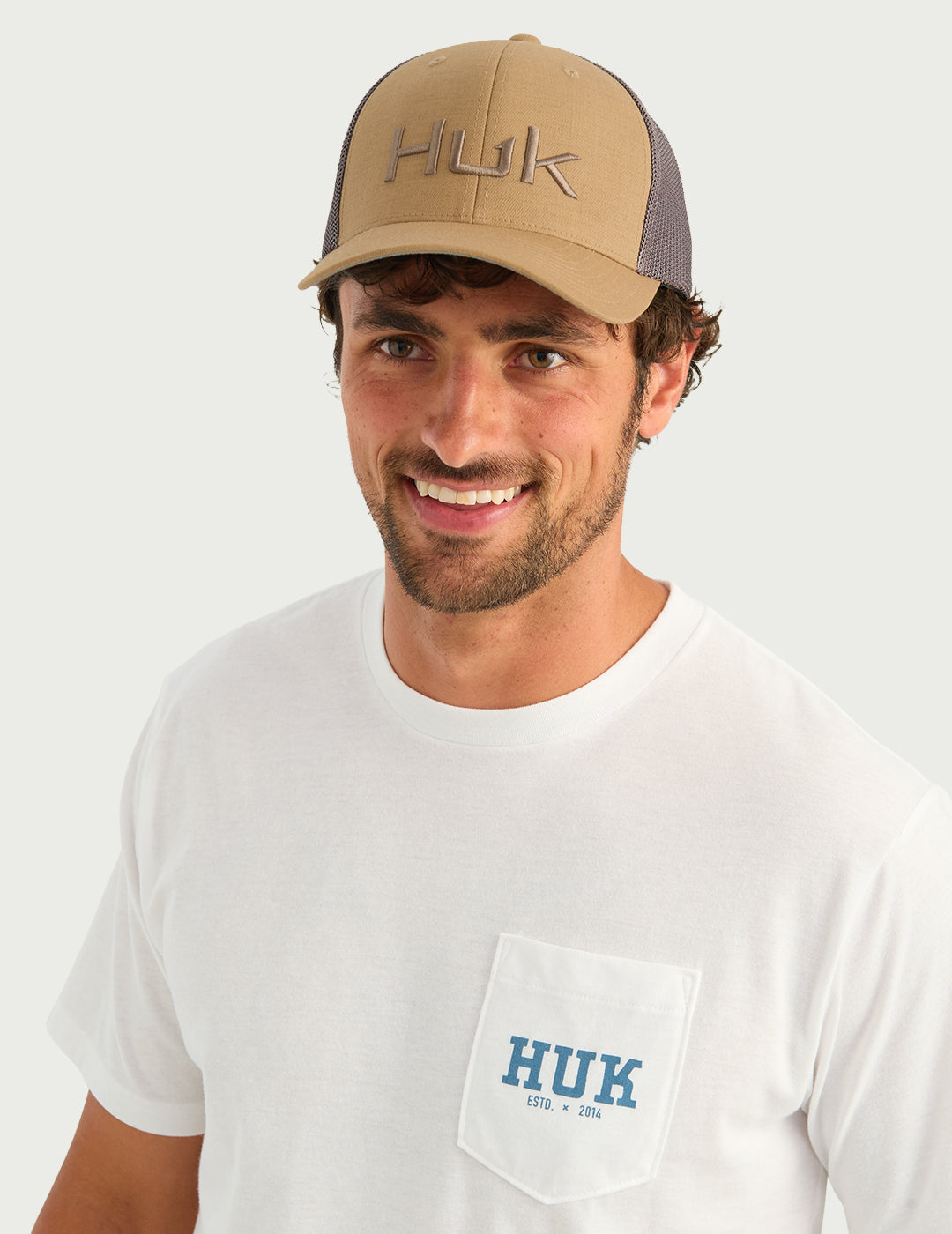 Huk Embroidered 110 Trucker Hat - Mudminnow