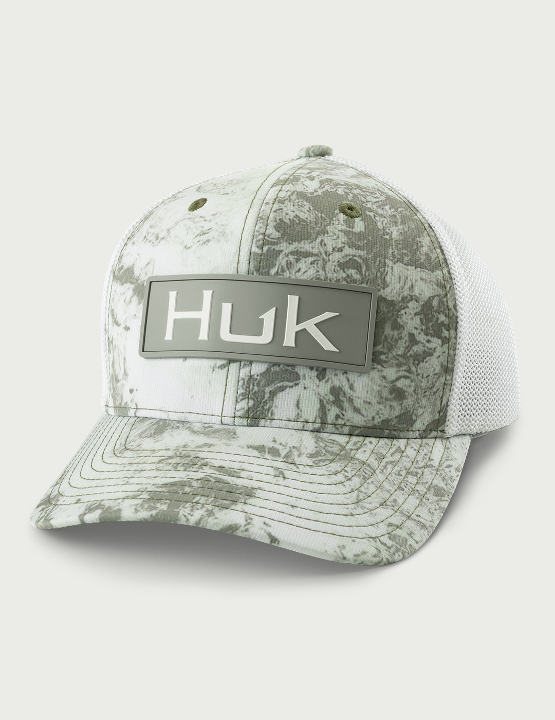 Huk Huk Mossy Oak 110 Trucker Hat - Mossy Oak Seagrass