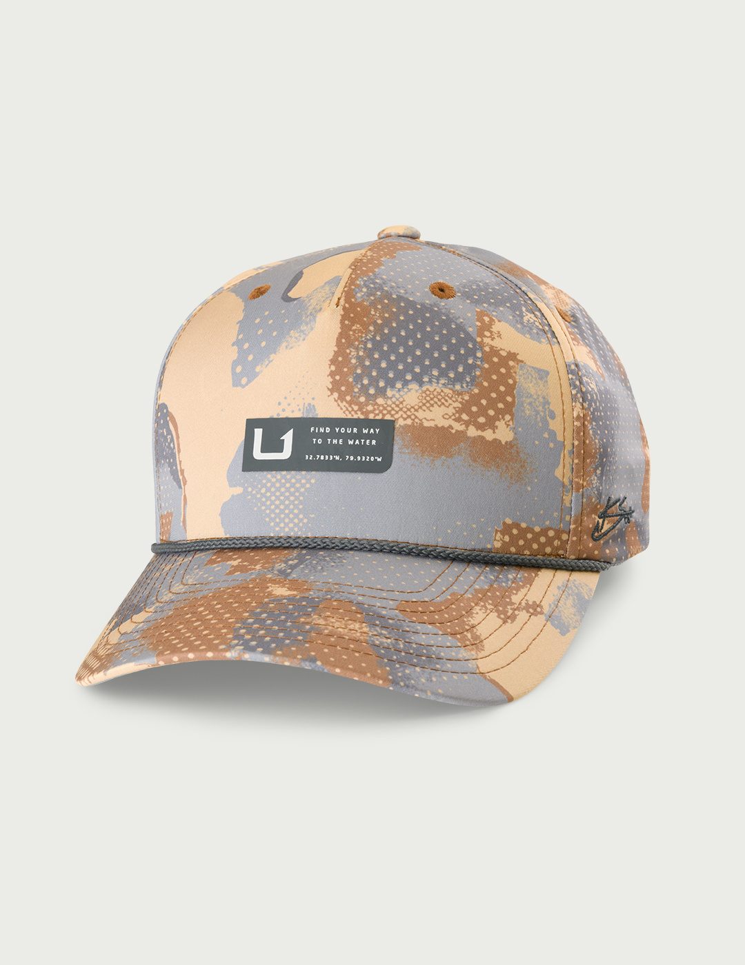 Huk Airweight KC Camo 100 Trucker - Starfish Tideloom Camo