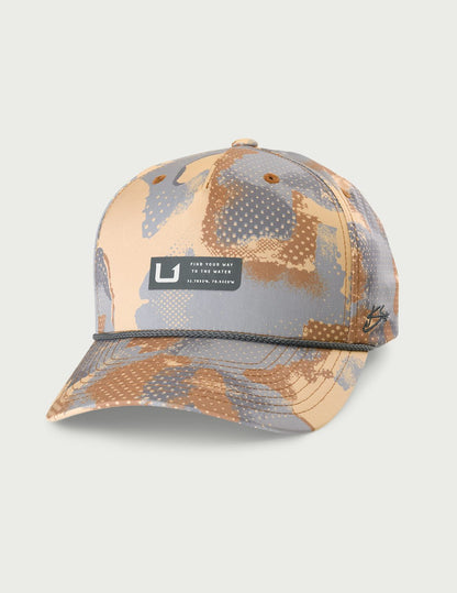 Huk Airweight KC Camo 100 Trucker - Starfish Tideloom Camo