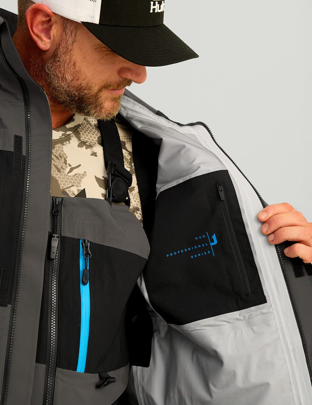 Huk Pro Series Jacket - Volcanic Ash