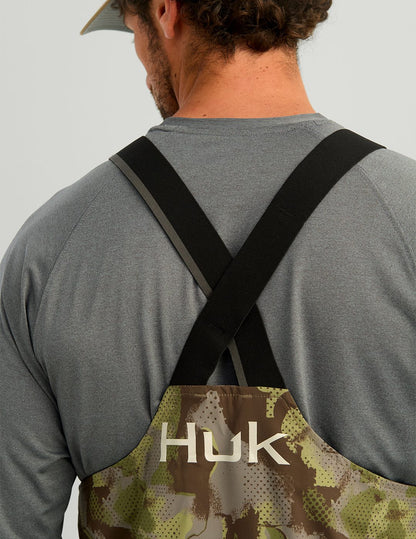Huk Stormhaul Printed Bib - Grove Green Tideloom Camo