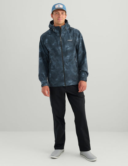 Huk Storm Printed 3-Layer Jacket - Sea Storm Santee Sands