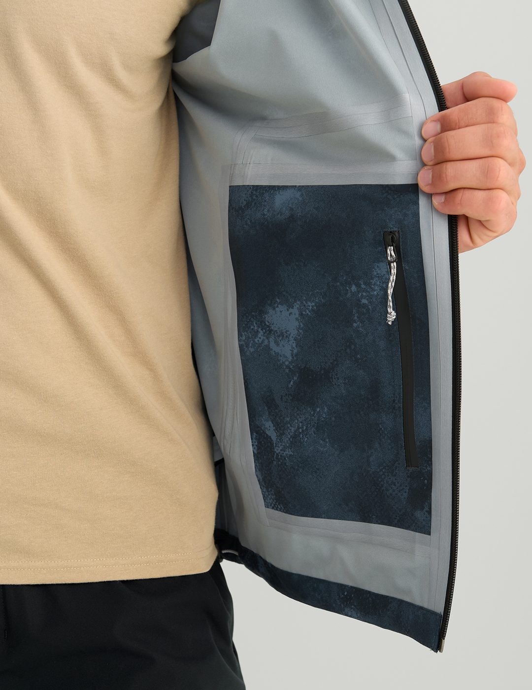 Huk Storm Printed 3-Layer Jacket - Sea Storm Santee Sands
