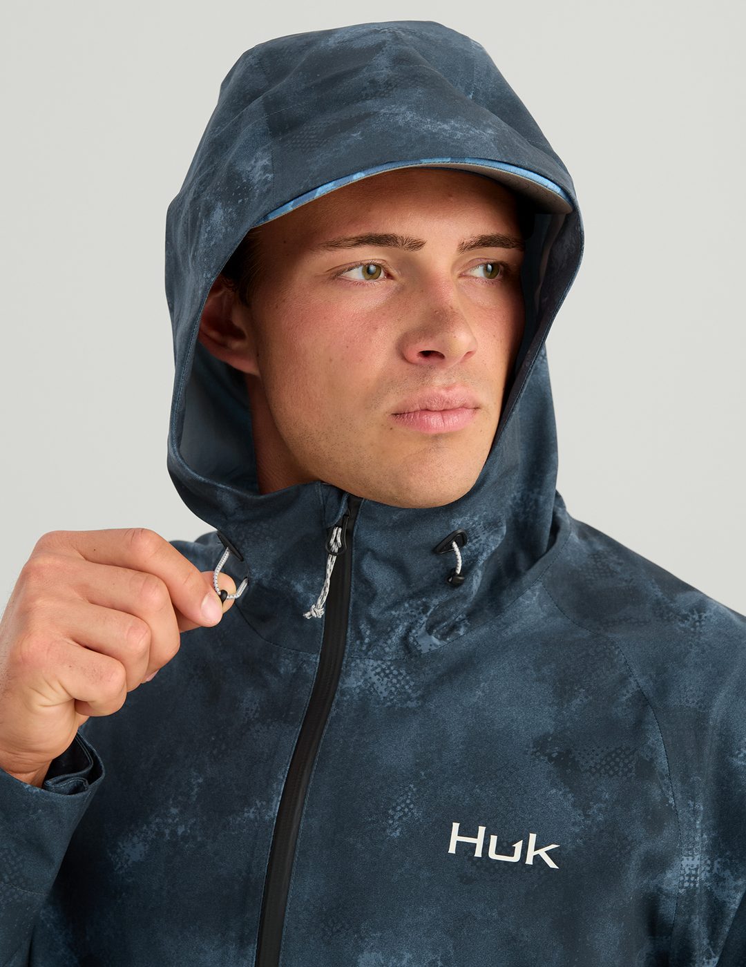 Huk Storm Printed 3-Layer Jacket - Sea Storm Santee Sands