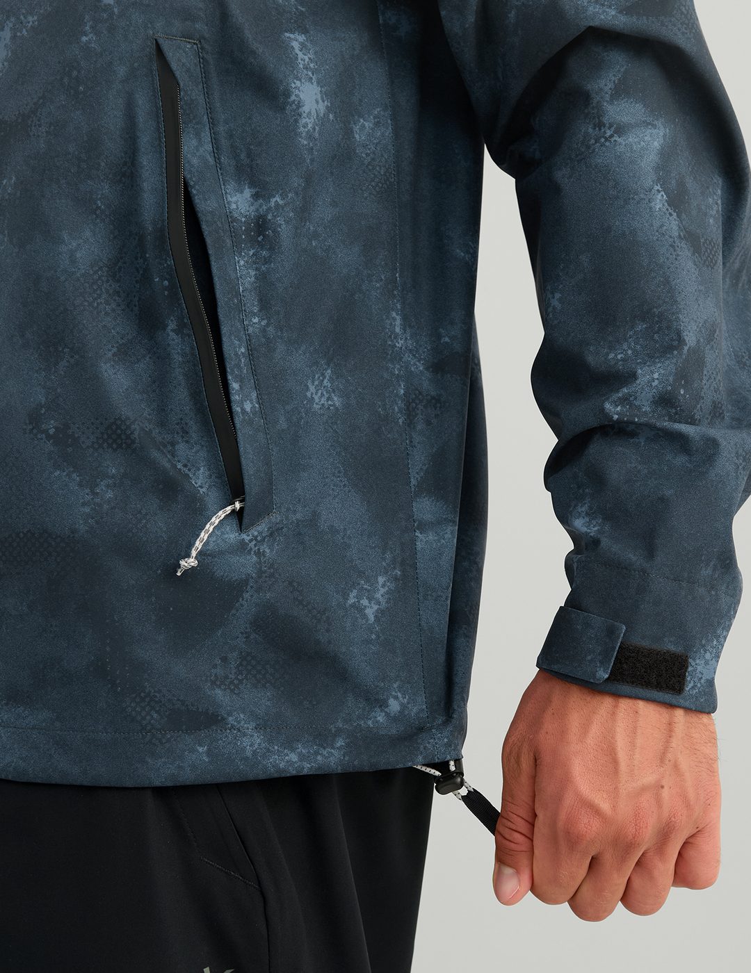 Huk Storm Printed 3-Layer Jacket - Sea Storm Santee Sands