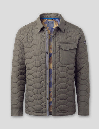 Huk Huk Scale KC Lined Shacket - Mud