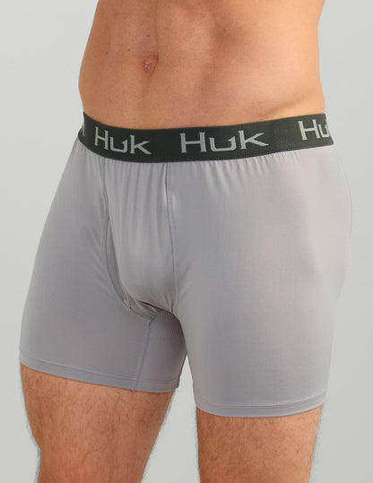 Huk Pursuit Performance Boxer - Overcast Grey