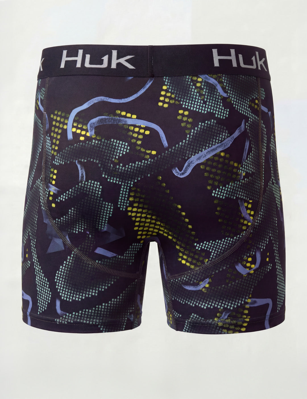 Huk Printed Boxer - Black Forged Camo