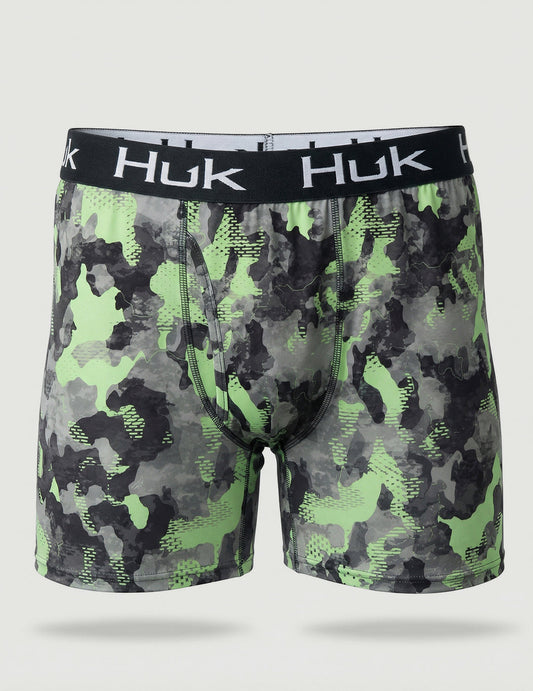 Huk Printed Boxer - Patina Refraction Camo