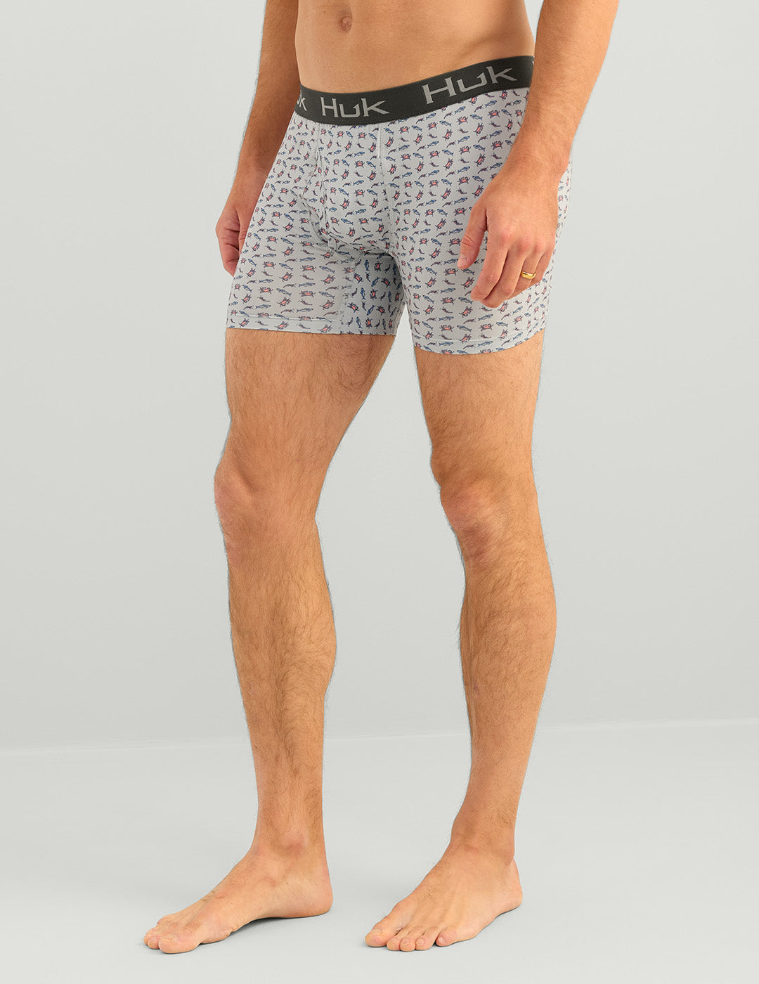 Huk Printed Boxer - Harbor Mist Raw Bar
