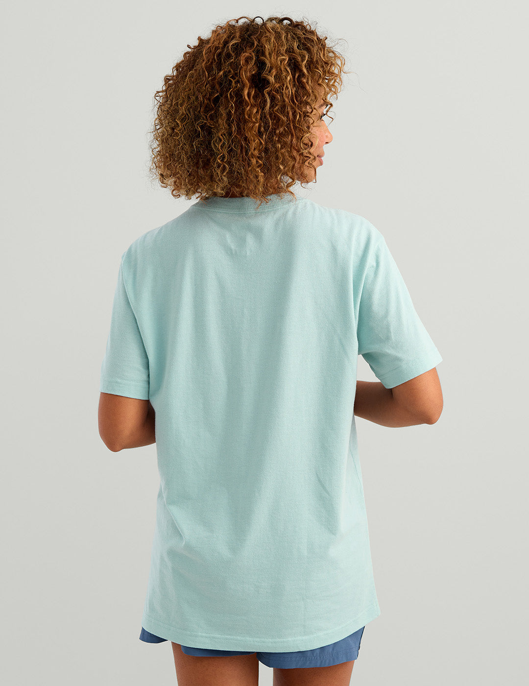 Huk Womens Parrot Breeze Oversized Tee - Heron Blue