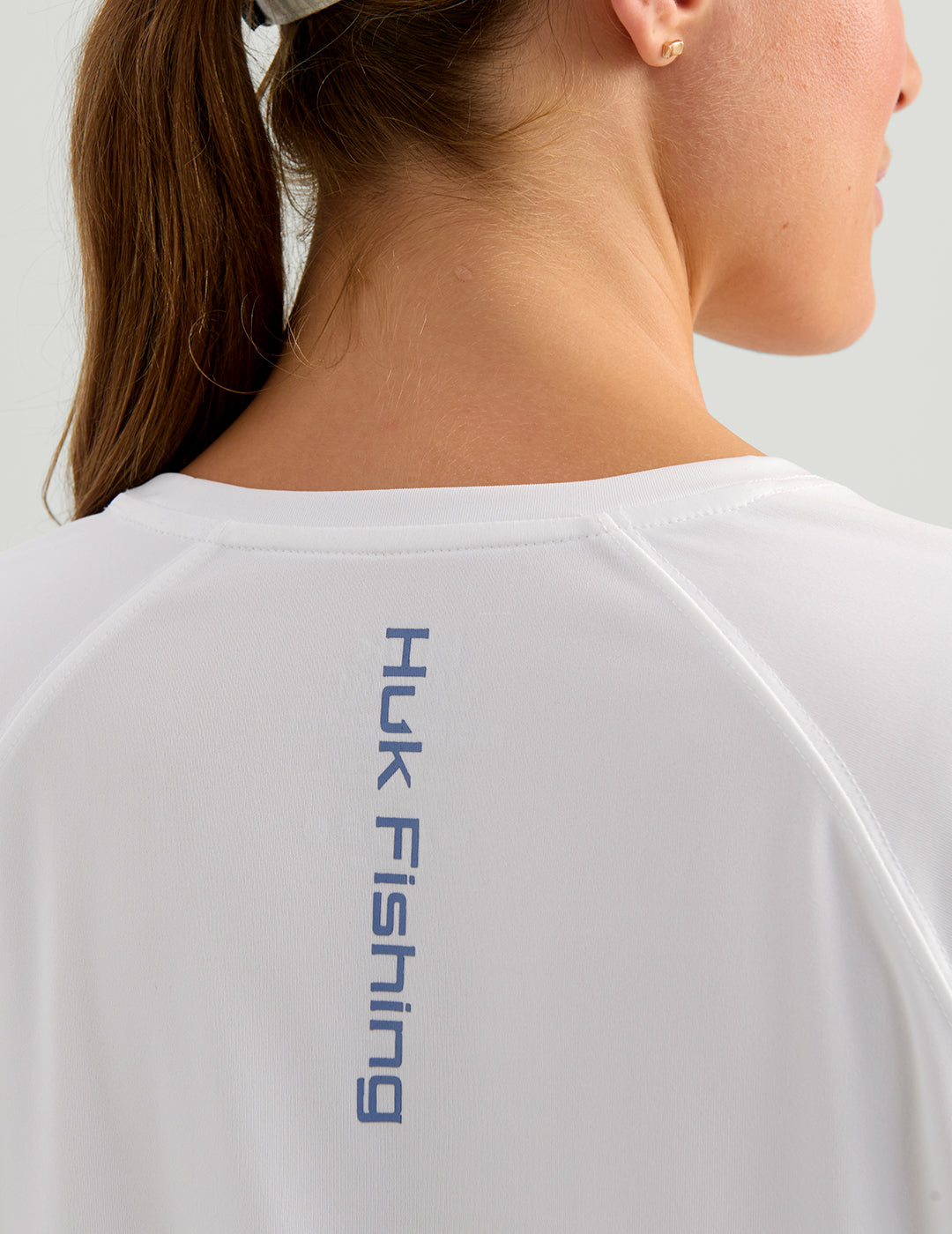 Huk Womens Pursuit Performance Crew - White