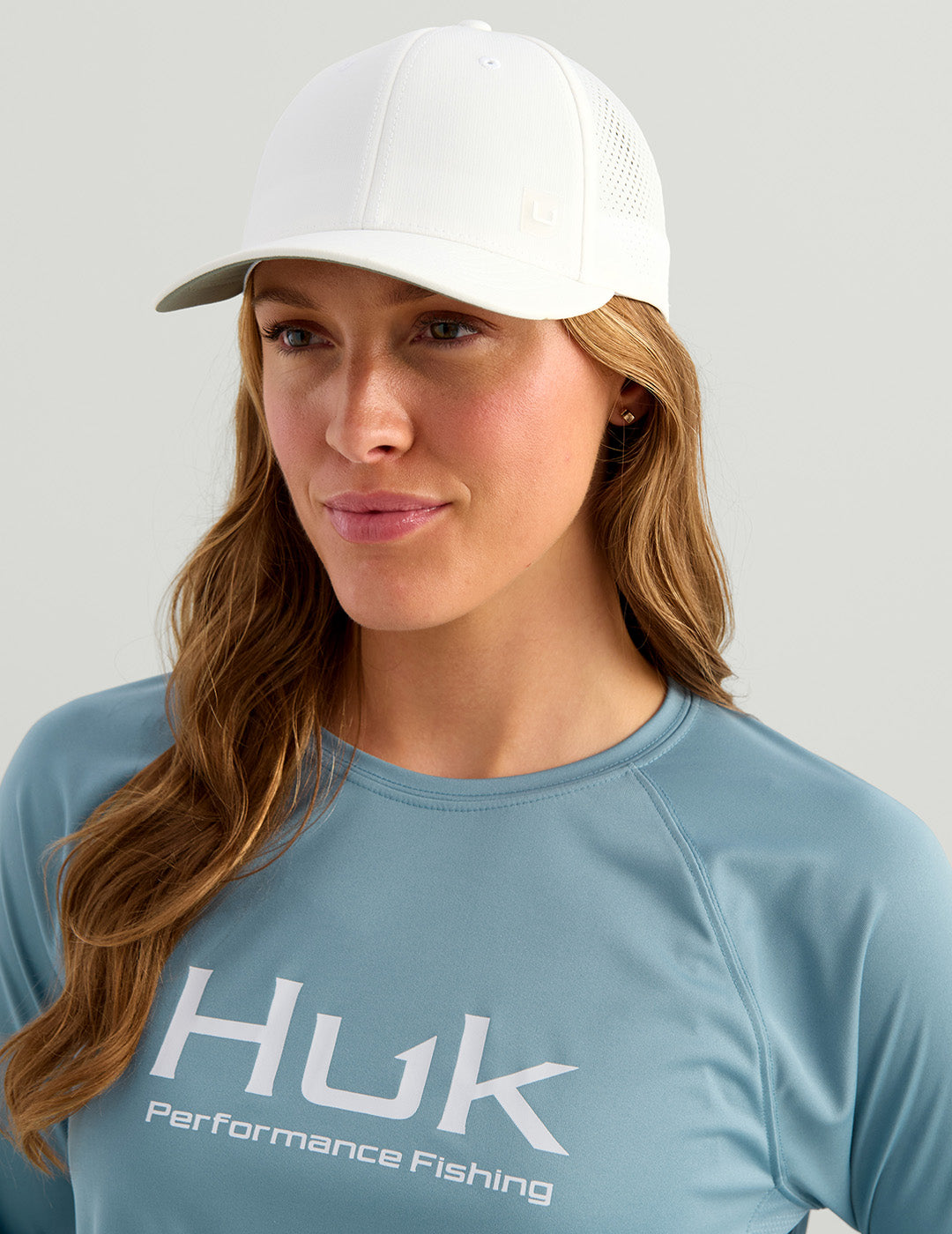 Huk Womens Pursuit Performance Crew - Blue Shadow
