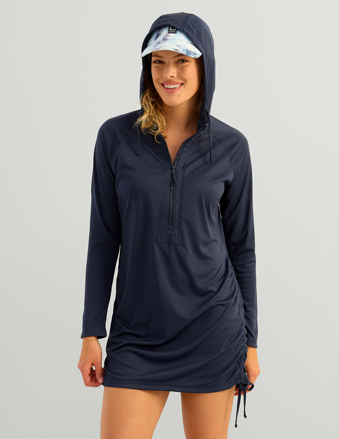 Huk Womens Pursuit Cover-Up Dress - Naval Academy