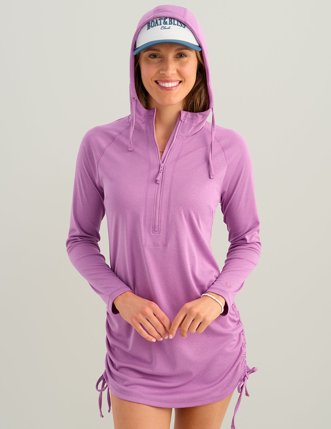 Huk Womens Pursuit Cover-Up Dress - Coastal Wildflower Heather