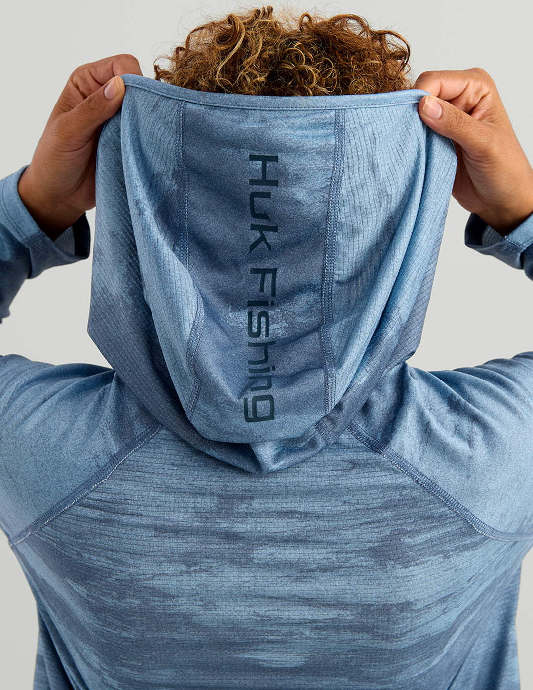 Huk Womens Icon Performance Hoodie - Vintage Indigo Sea Spray