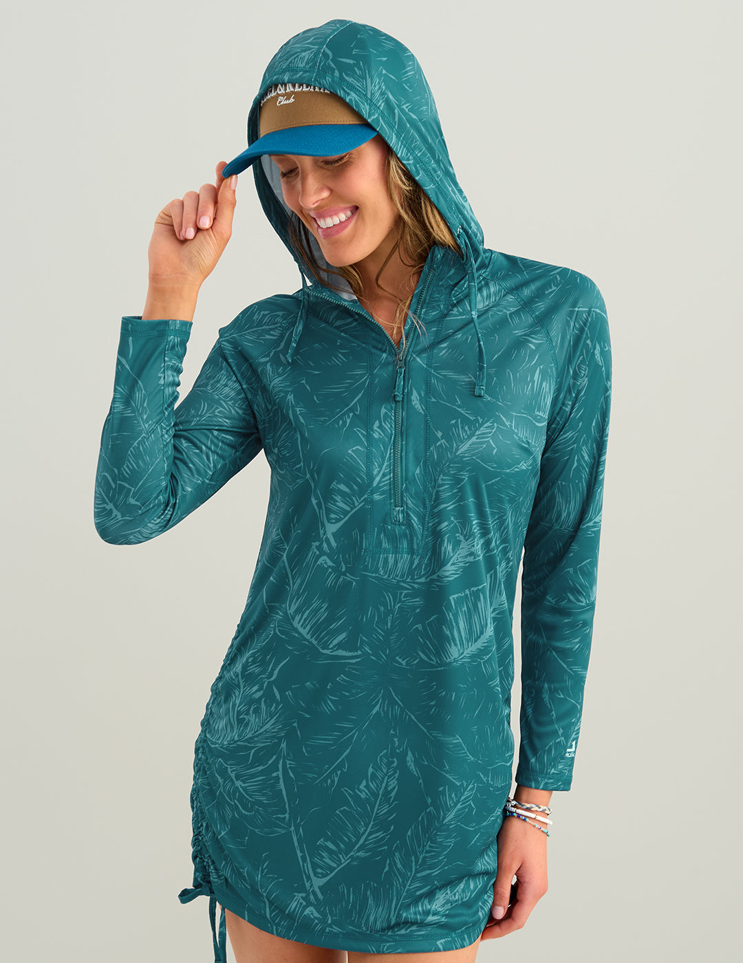 Huk Womens Pursuit Cover-Up Dress - Deep Water Palm