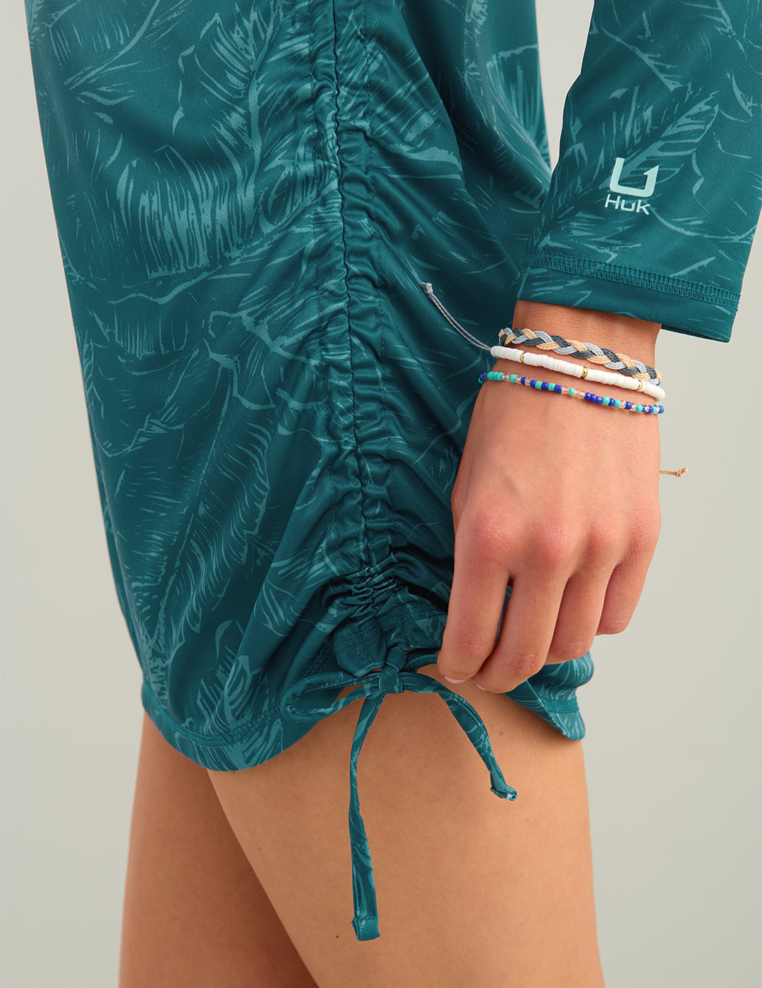 Huk Womens Pursuit Cover-Up Dress - Deep Water Palm