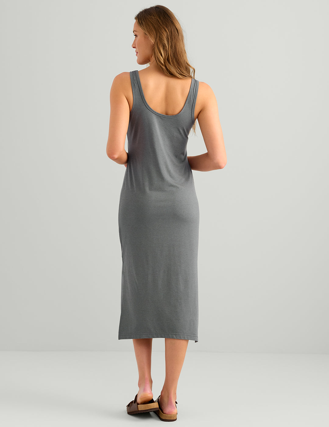 Huk Womens Bayside Midi Dress - Anchor Heather