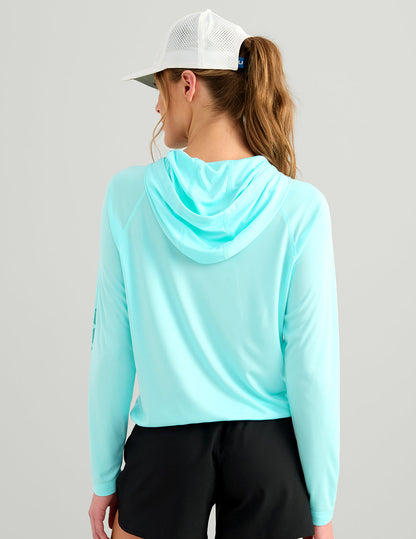 Huk Womens Pursuit Maren Hoodie - Caicos