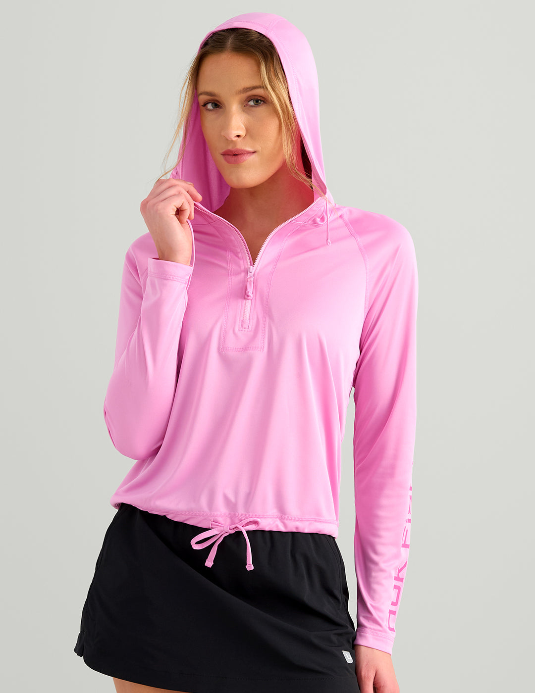Huk Womens Pursuit Maren Hoodie - Bright Pink