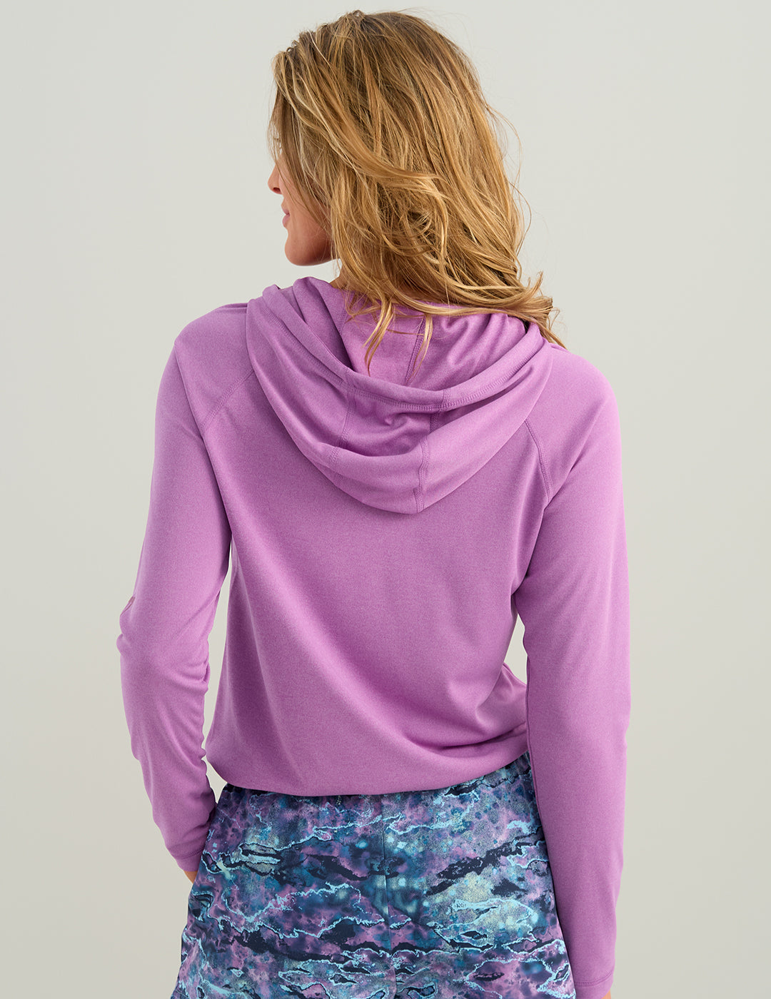 Huk Womens Pursuit Maren Hoodie - Coastal Wildflower Heather
