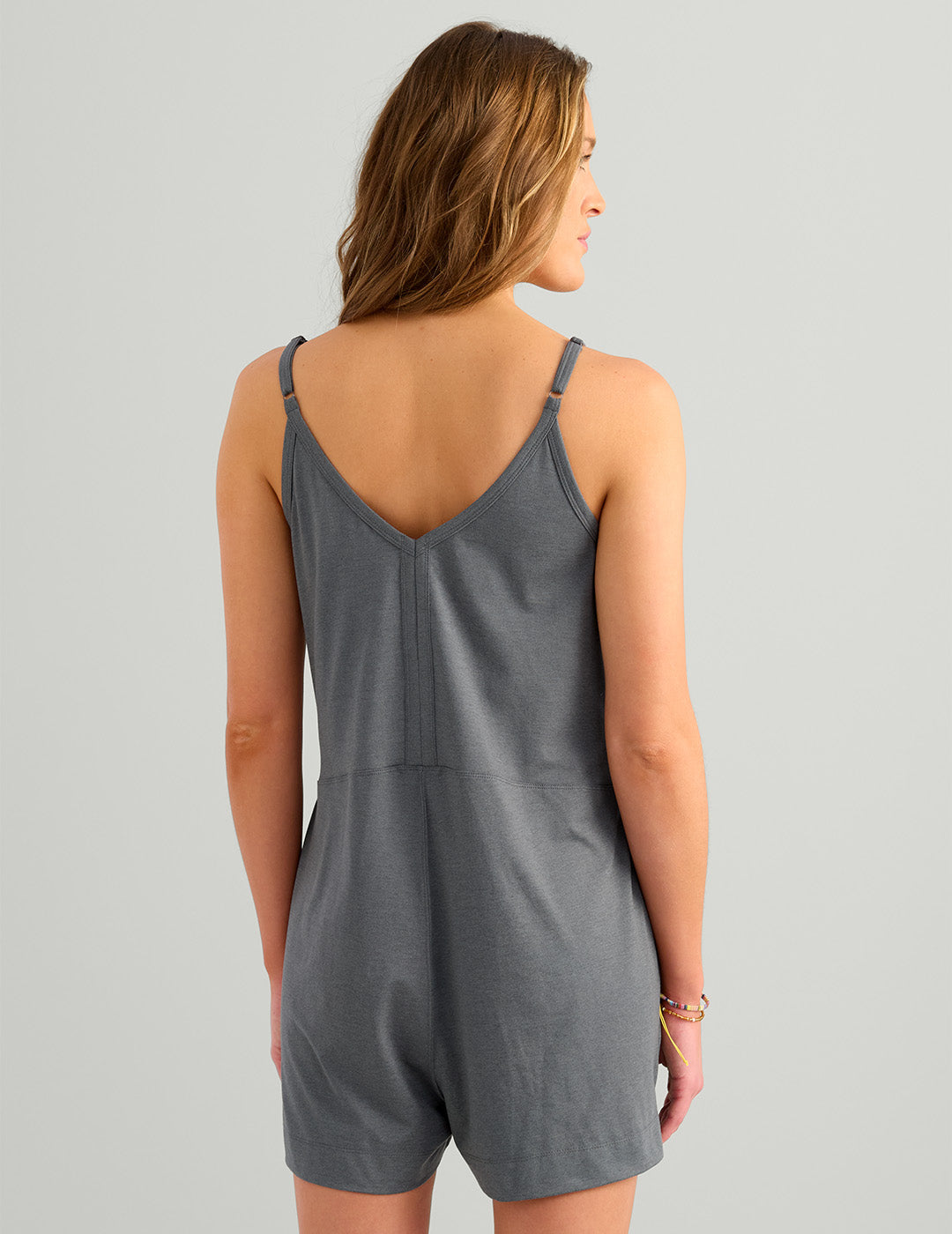Huk Womens Bayside Romper - Anchor Heather