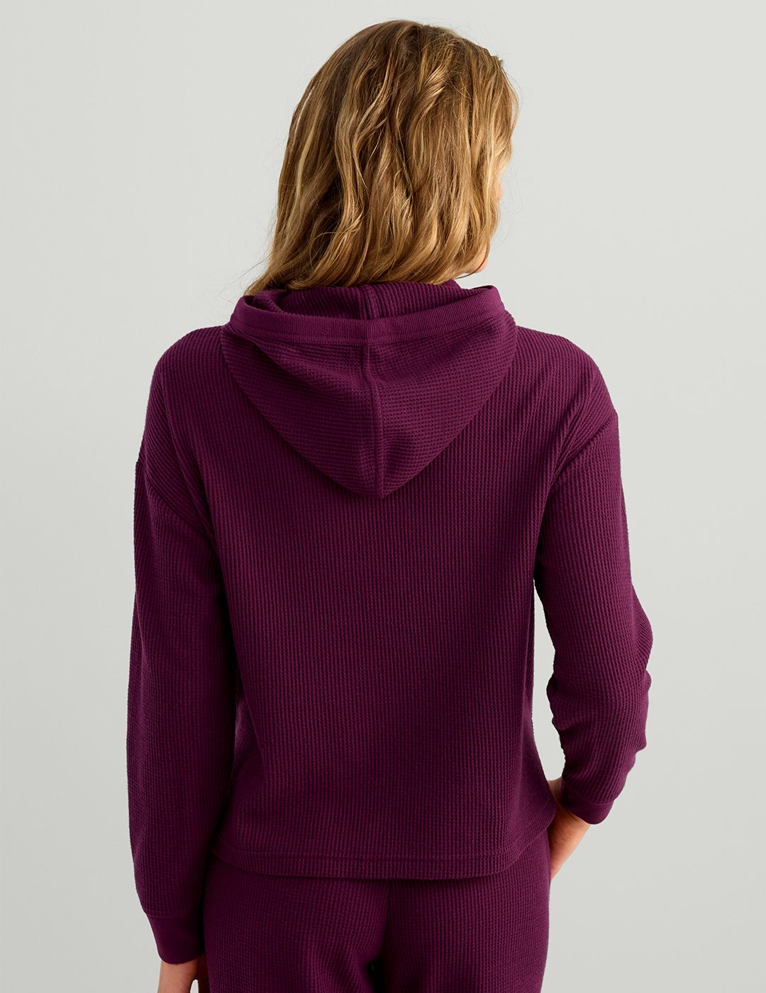 Huk Womens Waffle Hoodie - Midnight Cove
