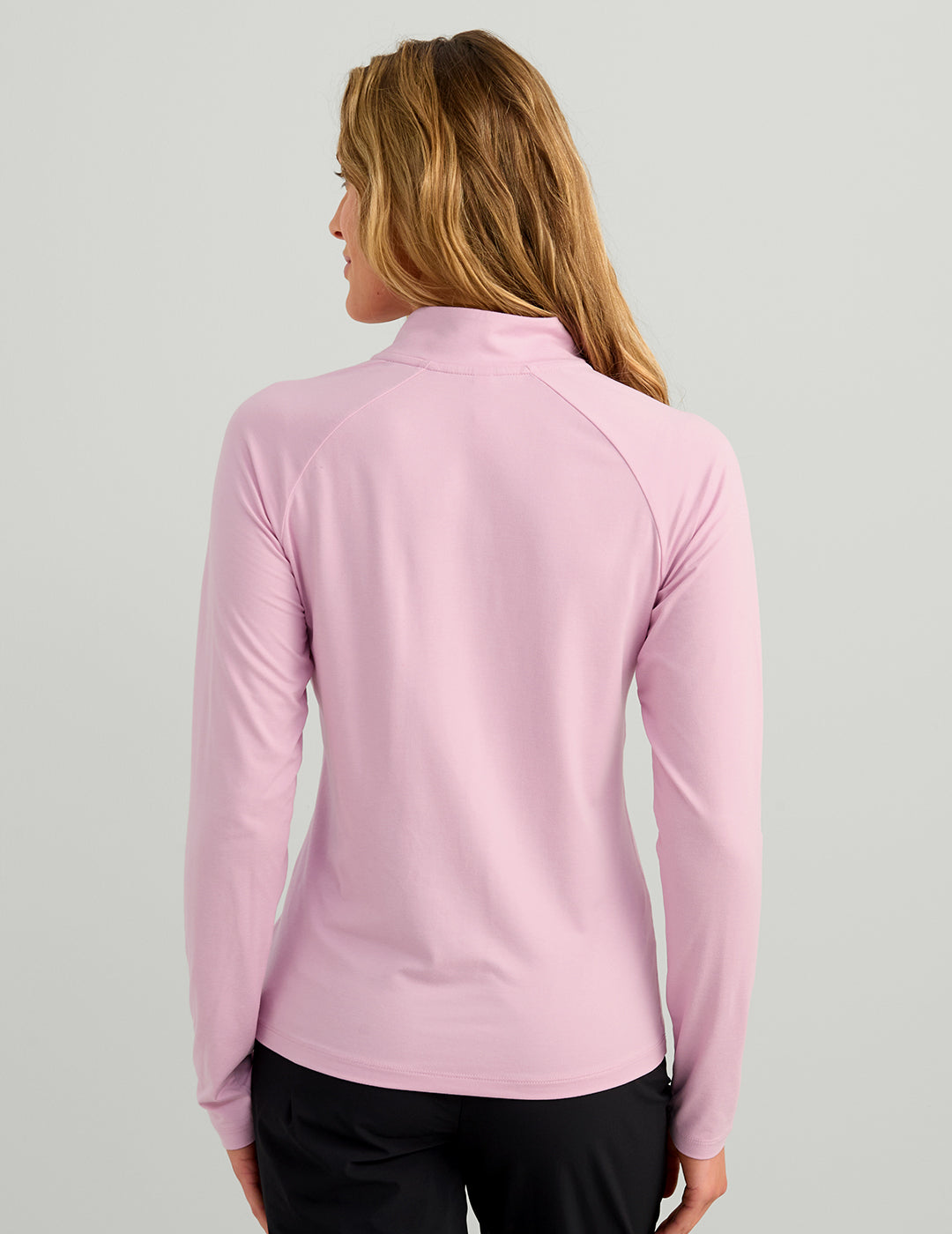 Huk Womens Harbor Ease 1/4 Zip - Oleander Heather