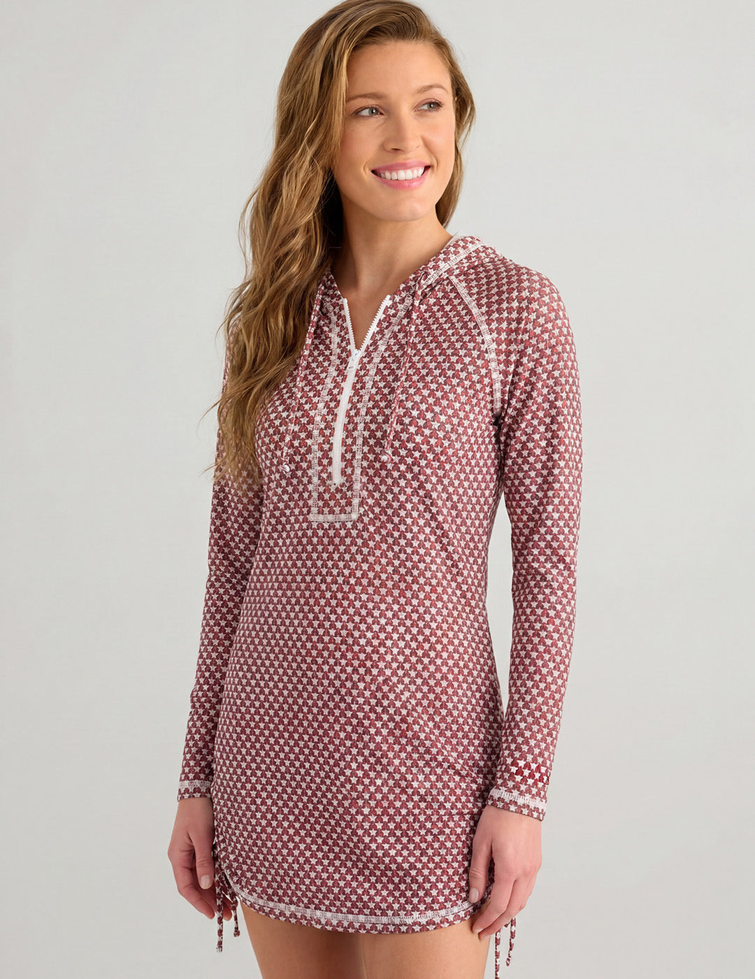 Huk Womens Pursuit Americana Cover-Up Dress - True Red Stars