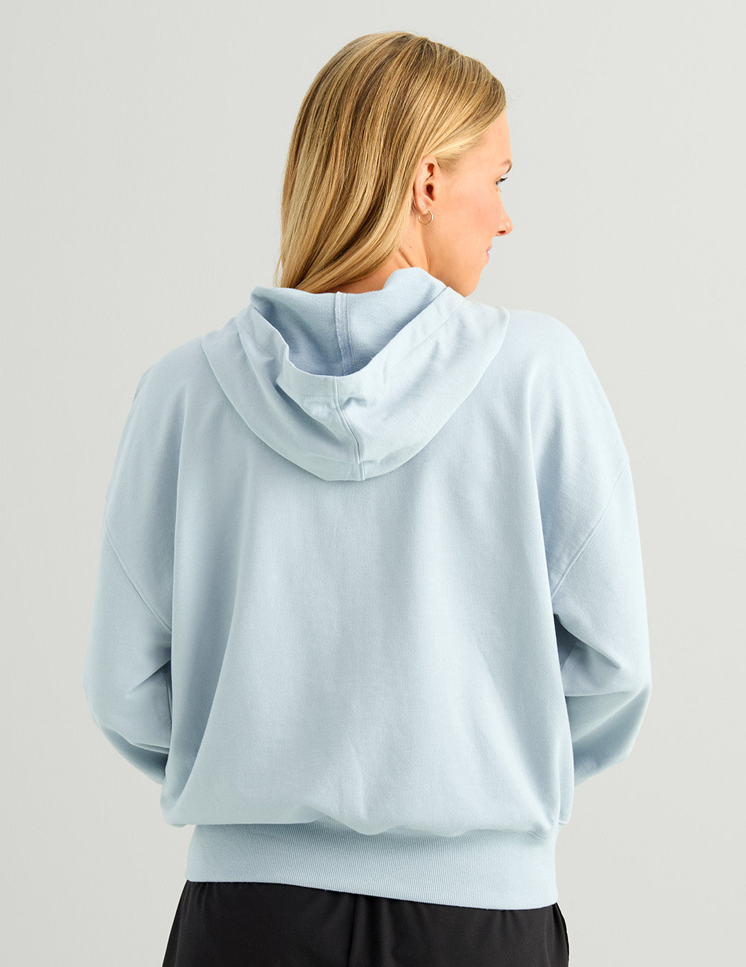 Huk Womens Edisto Logo Terry Hoodie - Heron Blue